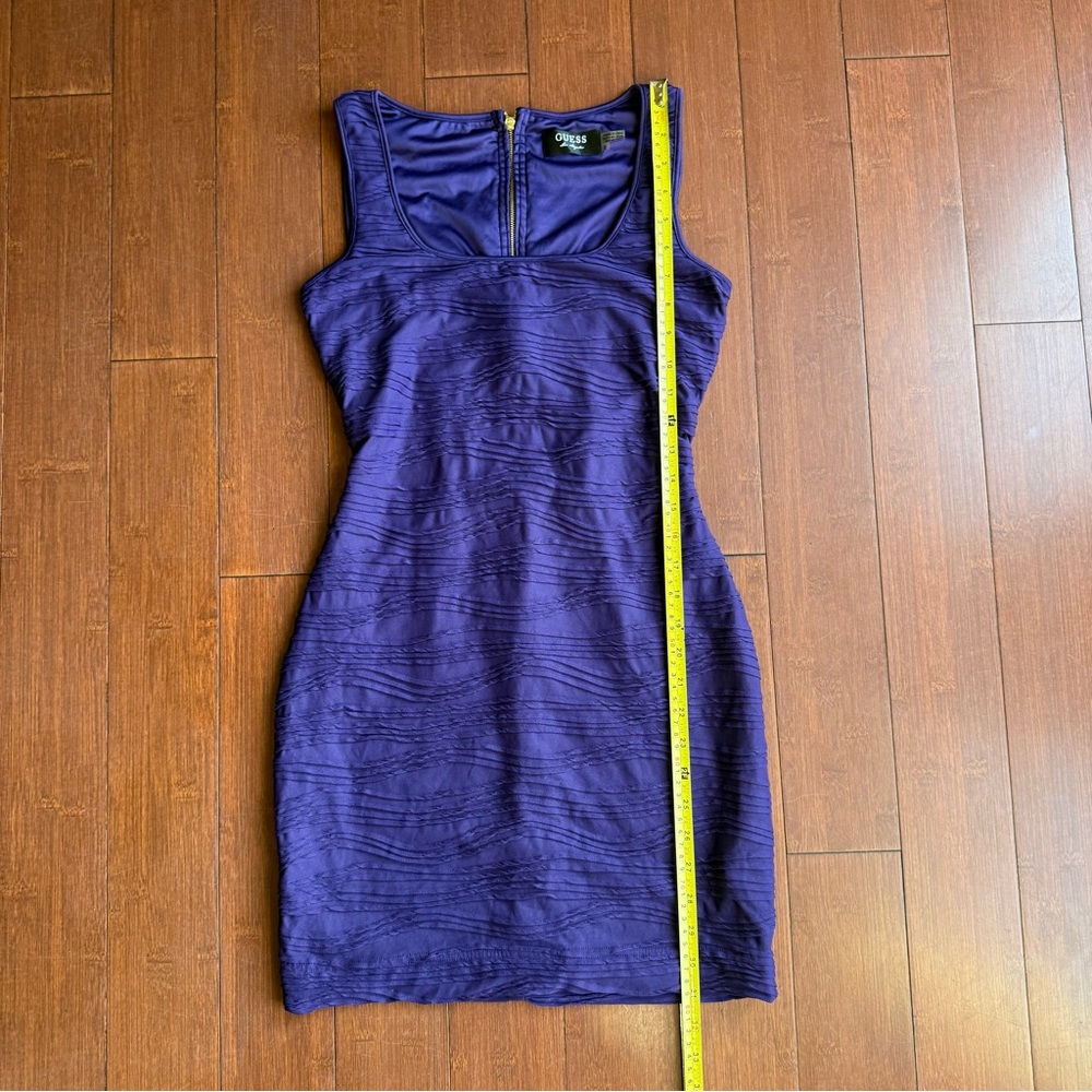 Women’s Guess Purple Sleeveless Bodycon Dress - Picture 8 of 9